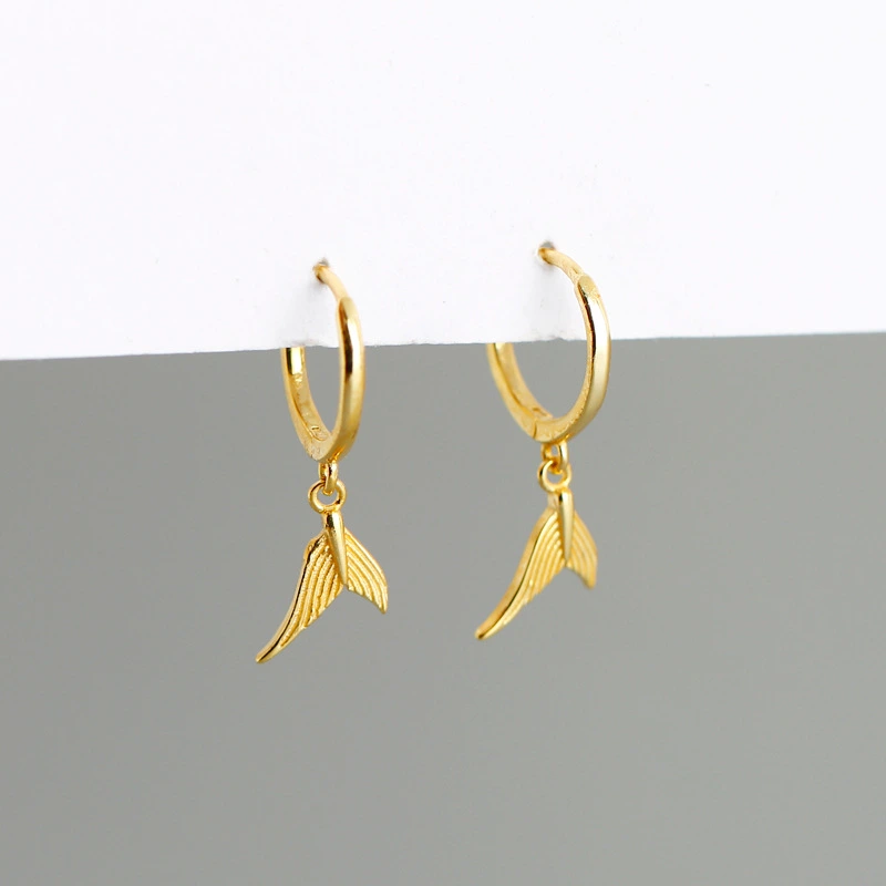 Fishtail Earrings Temperament Versatile Personality