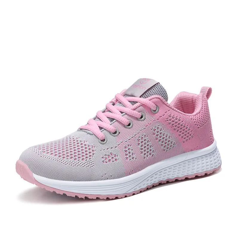 Leisure Versatile Korean Version Fly Woven Fabric Sneakers