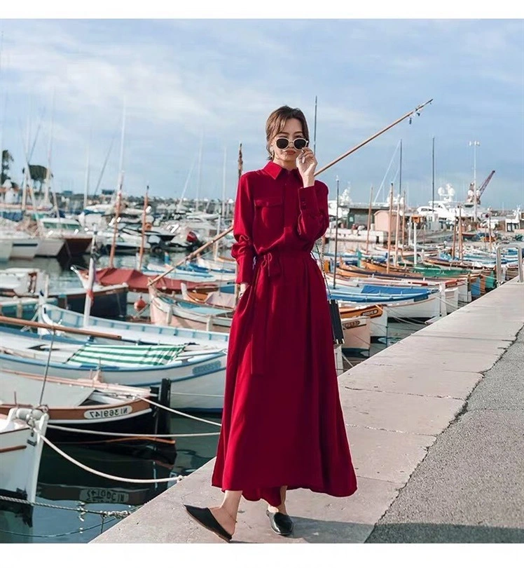 Waist shirt dress