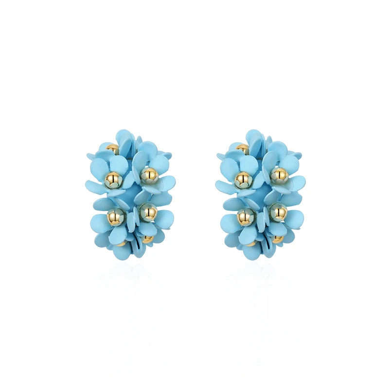 Flower floral earrings