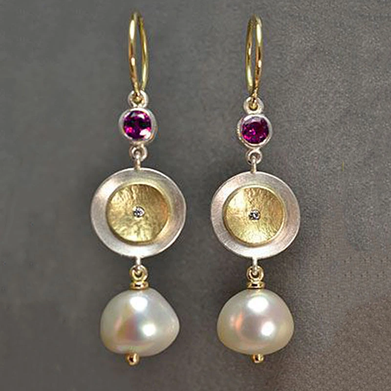 Coin Pearl Earrings