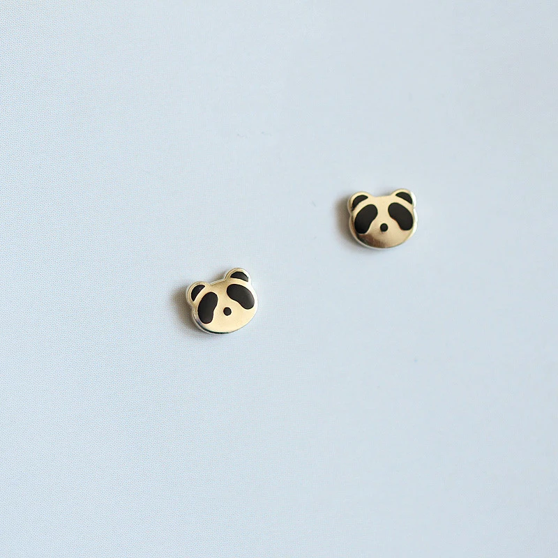 Giant panda earrings