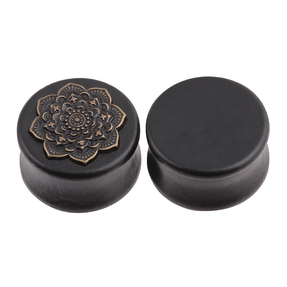 Mandala flower ear expander