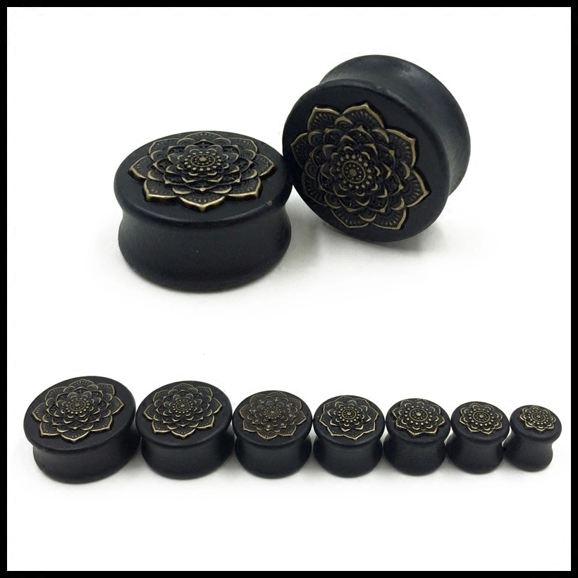 Mandala flower ear expander