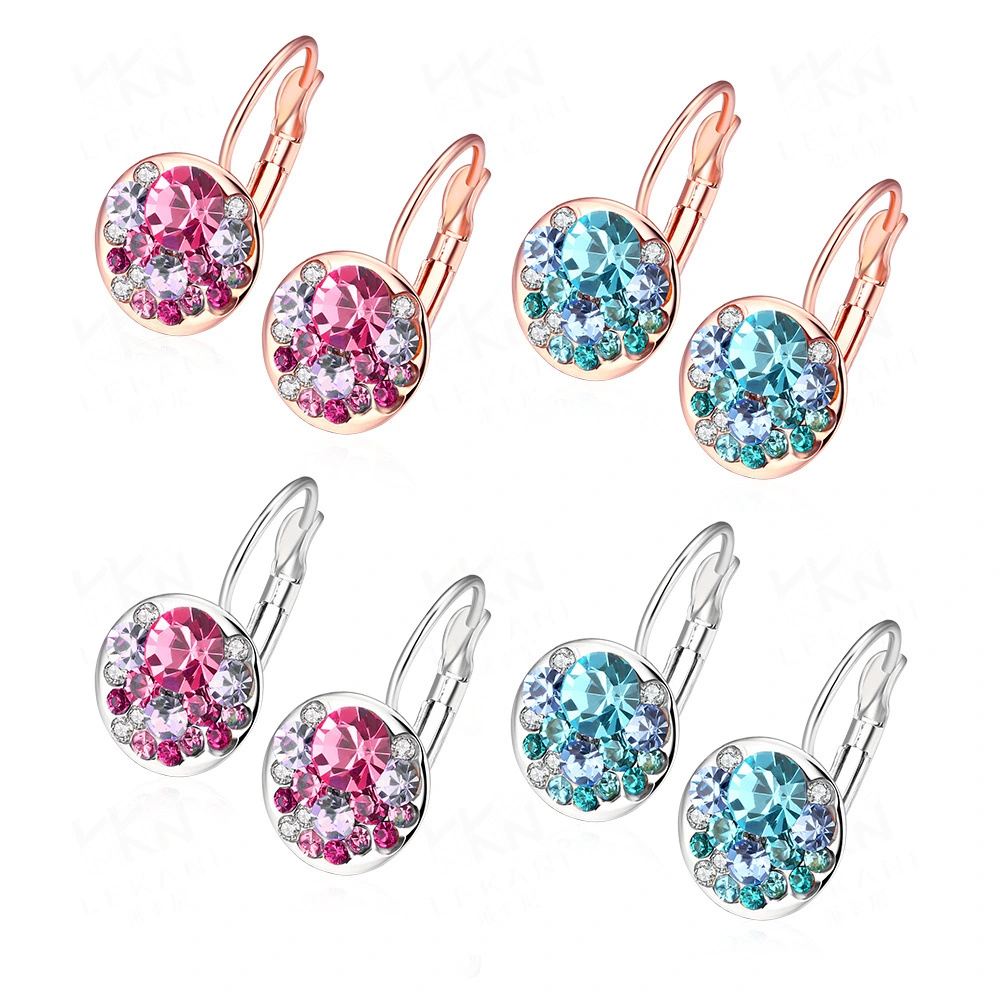 Multicolor glitter diamond earrings