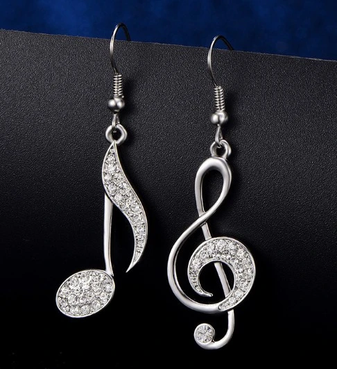 Elegant temperament with diamond notes Earrings