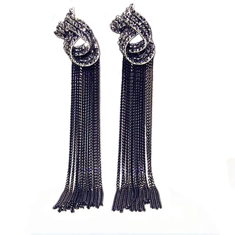 Fashion Retro Long Style Tassel Earrings