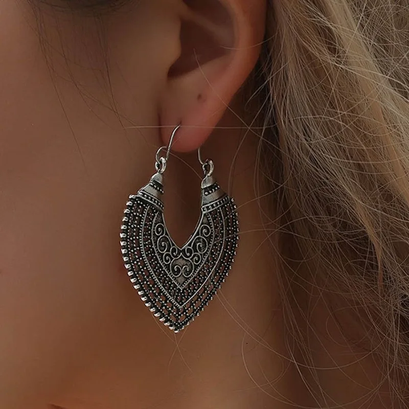 Carved earrings