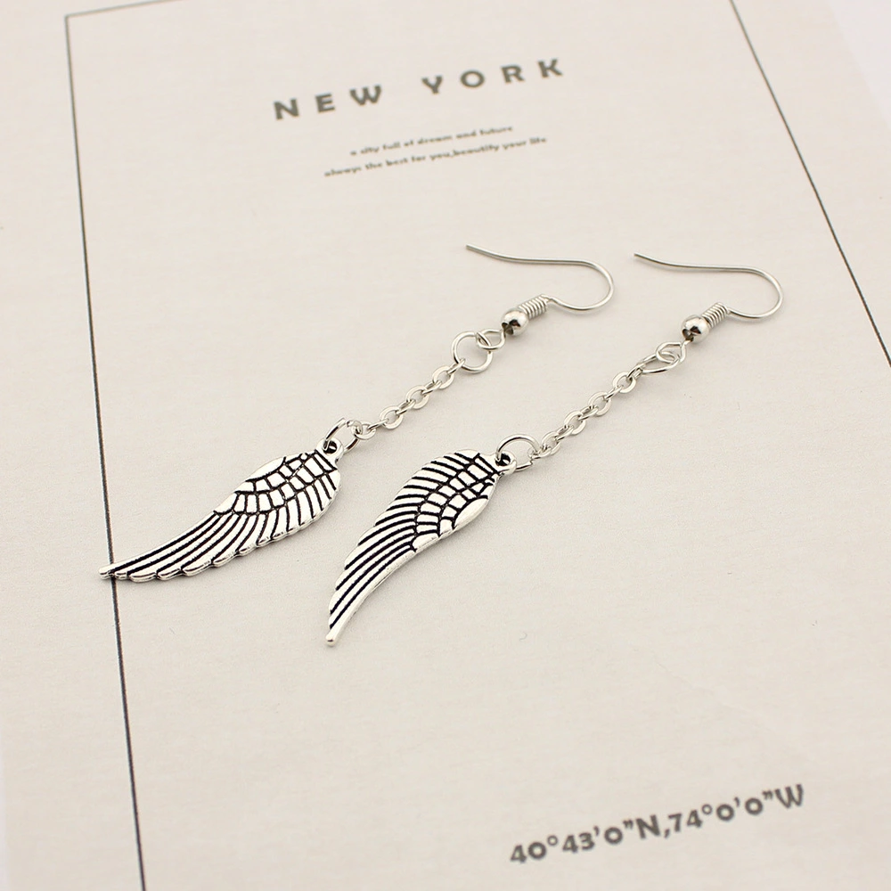 Fashion All-Match Angel Wings Wing Pendant Earrings