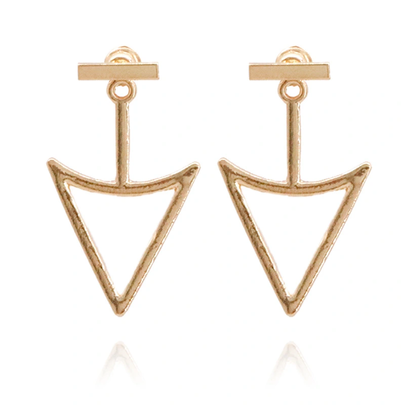 Fashion geometric arrow alloy earrings