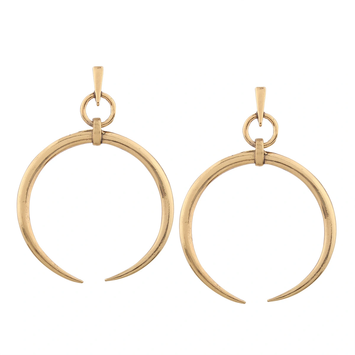 Europe and the United States simple opening large circle earrings earrings women personalized alloy ring exaggerated earrings