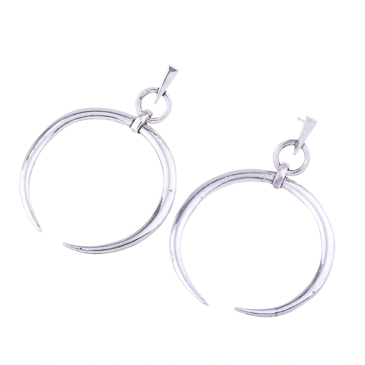 Europe and the United States simple opening large circle earrings earrings women personalized alloy ring exaggerated earrings