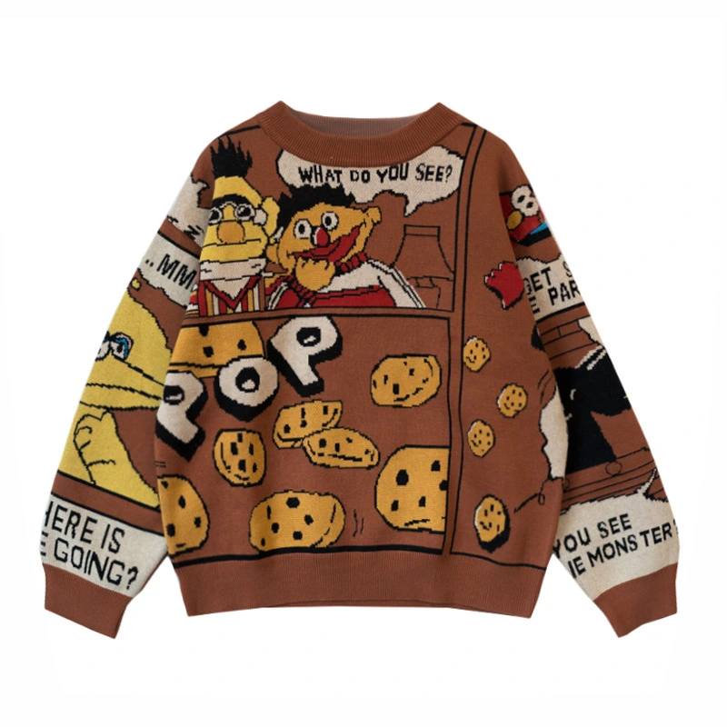 Sesame Street Illustration Sweater