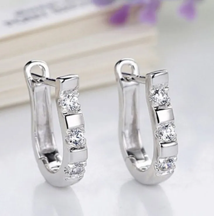 Crystal Horse Shoe Earrings