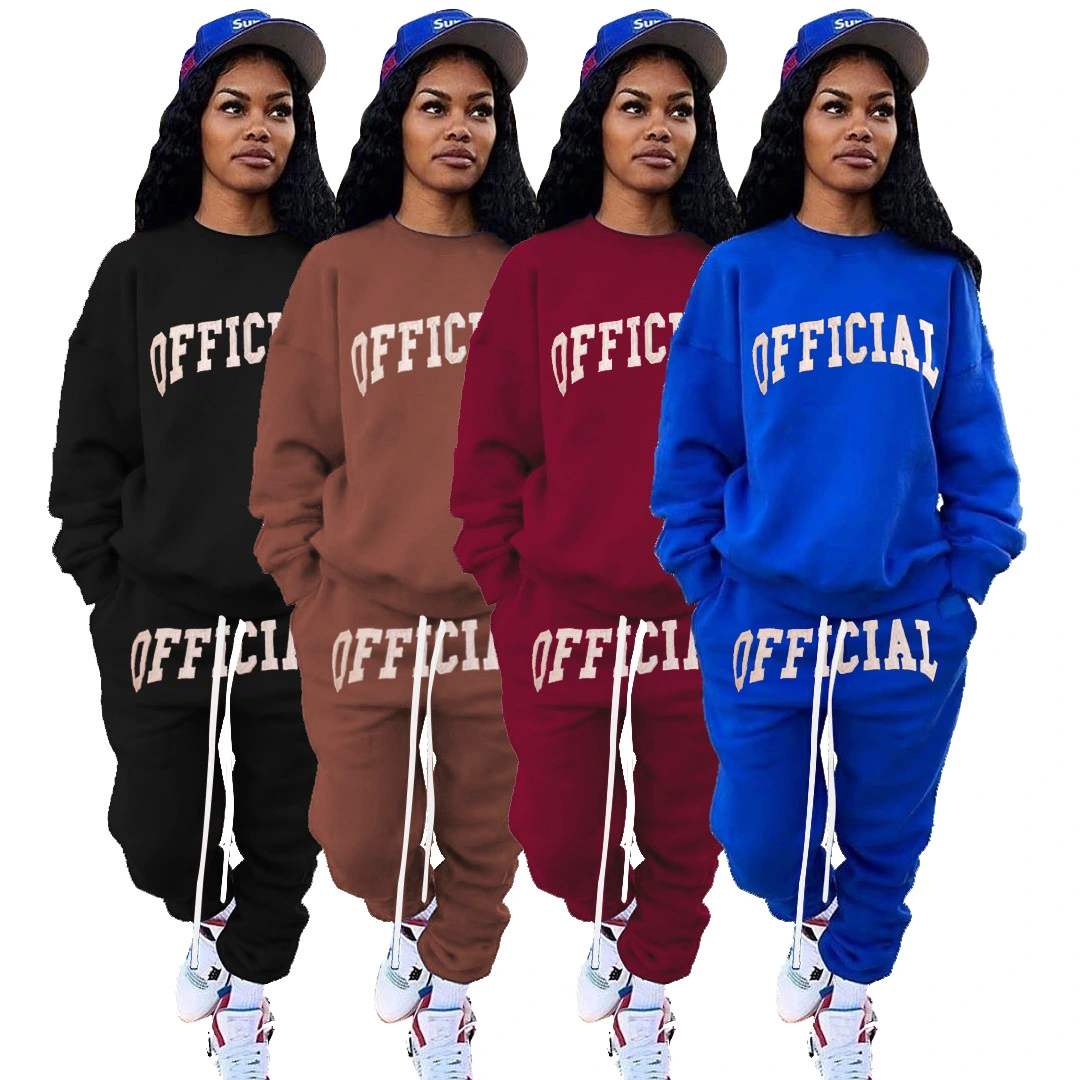 Fashion Women's Printed Casual Sports Suit