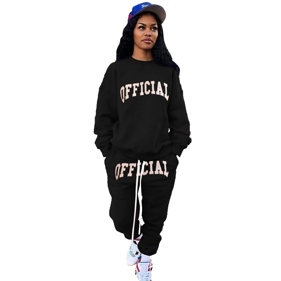 Fashion Women's Printed Casual Sports Suit