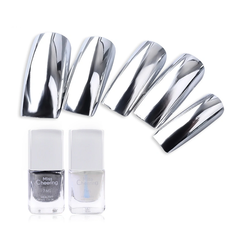 Mirror Silver Nail Polish Base Coat Manicure Nail Treament