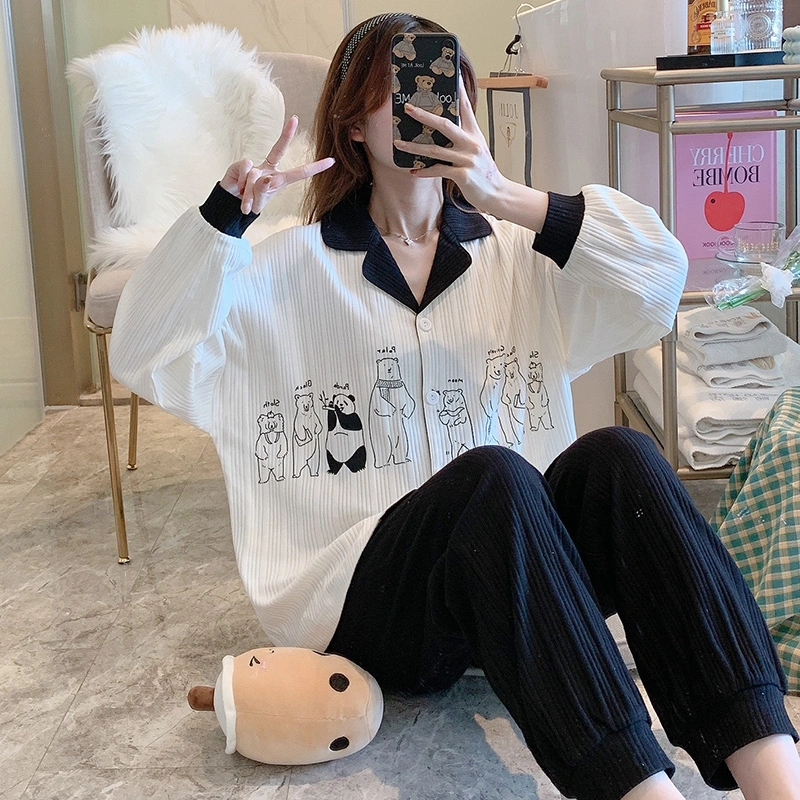 Long Sleeve Thin Summer Home Service Suit Sweet And Cute