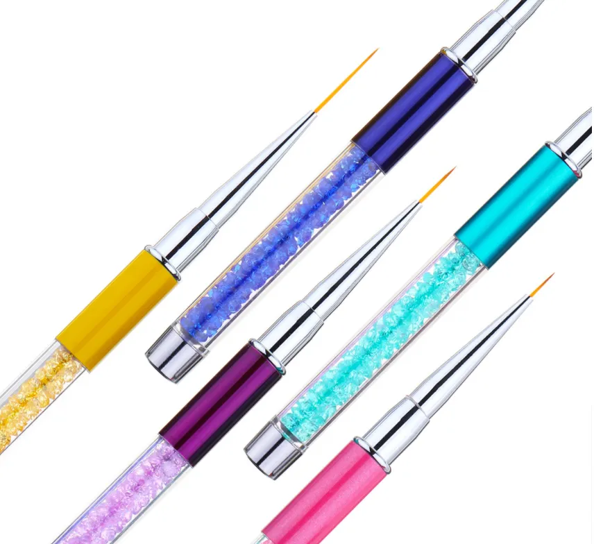 Nail Art Strass Acrilico Liner Brush Linee Francesi Strisce 
