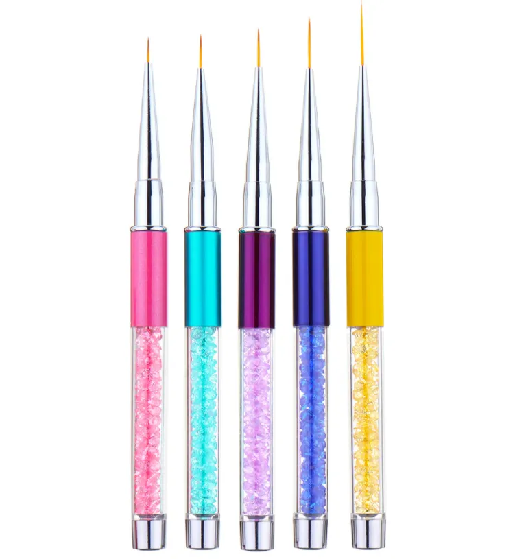 Nail Art Strass Acrilico Liner Brush Linee Francesi Strisce 