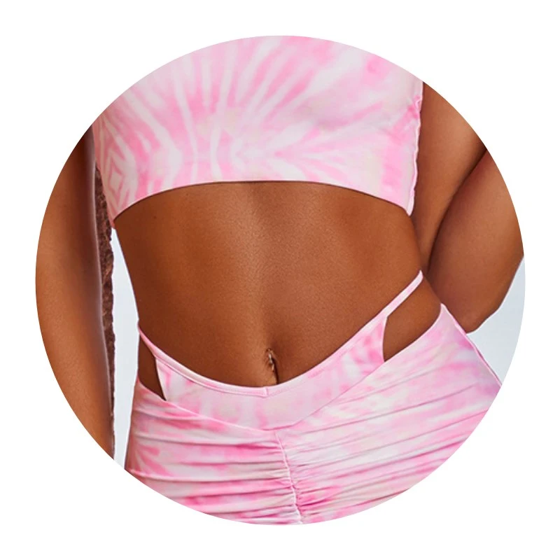 Two-Piece Leisure Camisole Pleated Skirt
