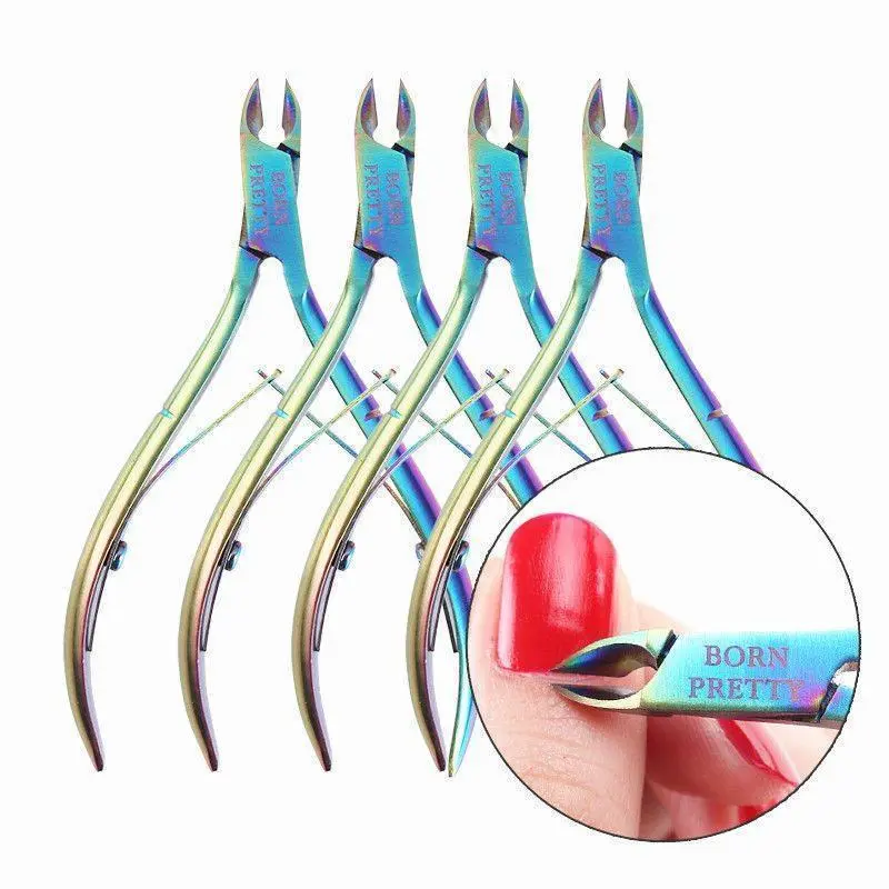 BORN PRETTY Tm  Nail Cuticle Rainbow Nipper