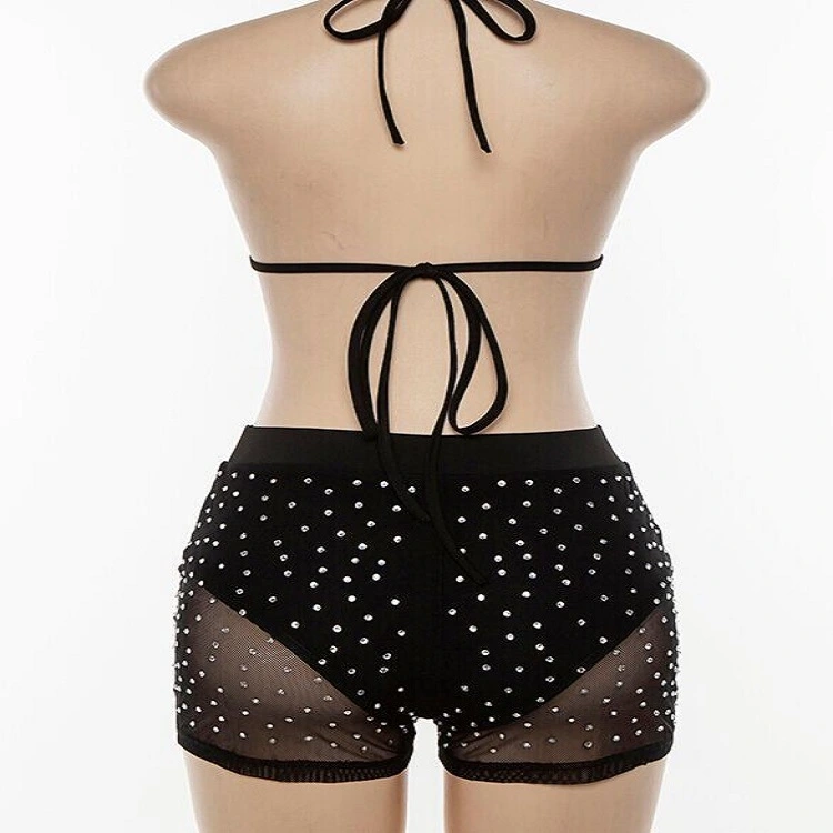 Lace Perspective Three-point Bright Diamond Set