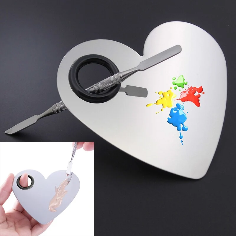 Stainless steel painted palette