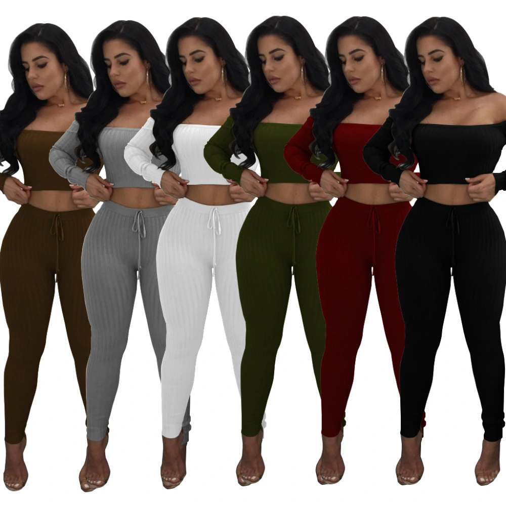 Nail high-elastic thread trousers two-piece