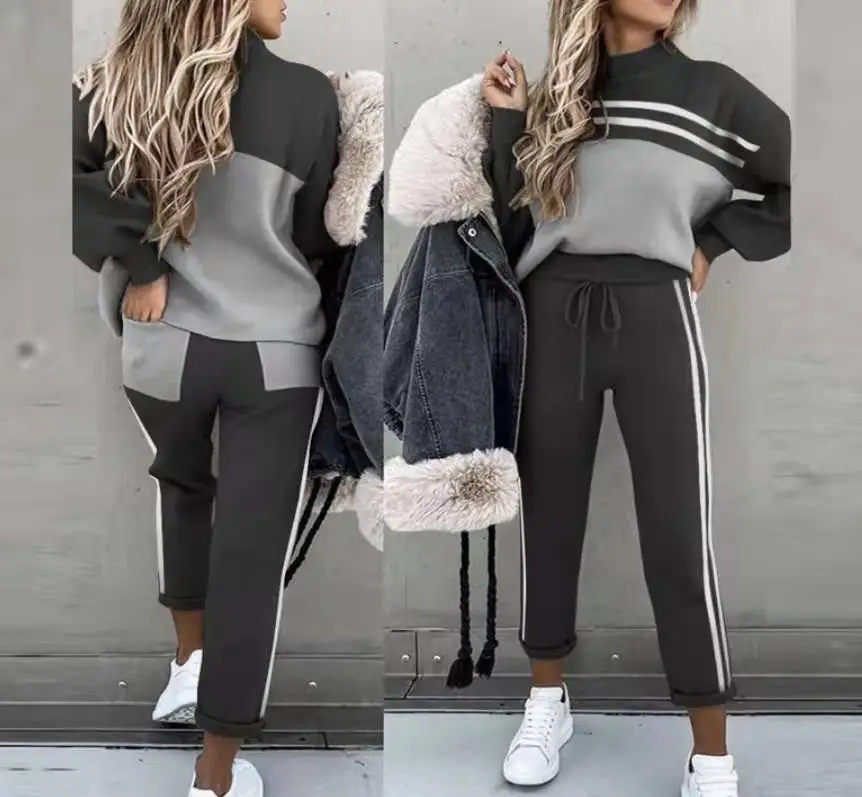 Winter Stitching Printing Suit