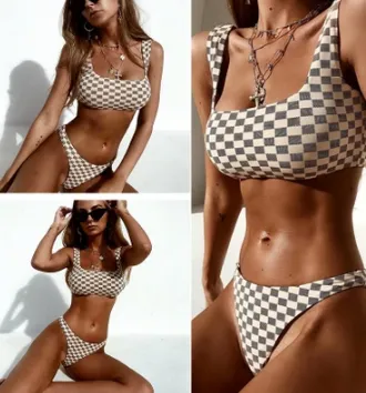Slim split swimsuit