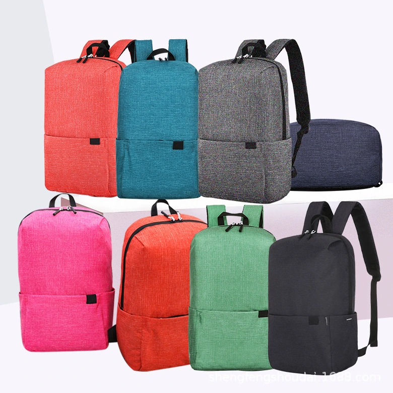 Colorful small backpack outdoor sports student school bag