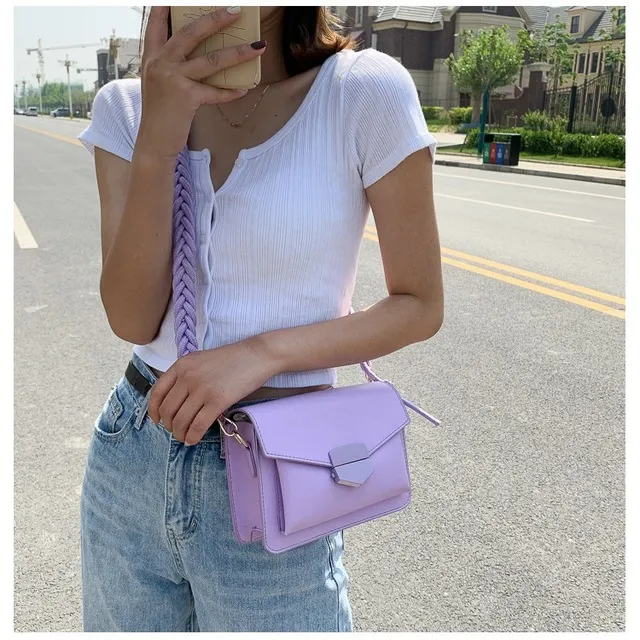 Fashion simple messenger small square bag