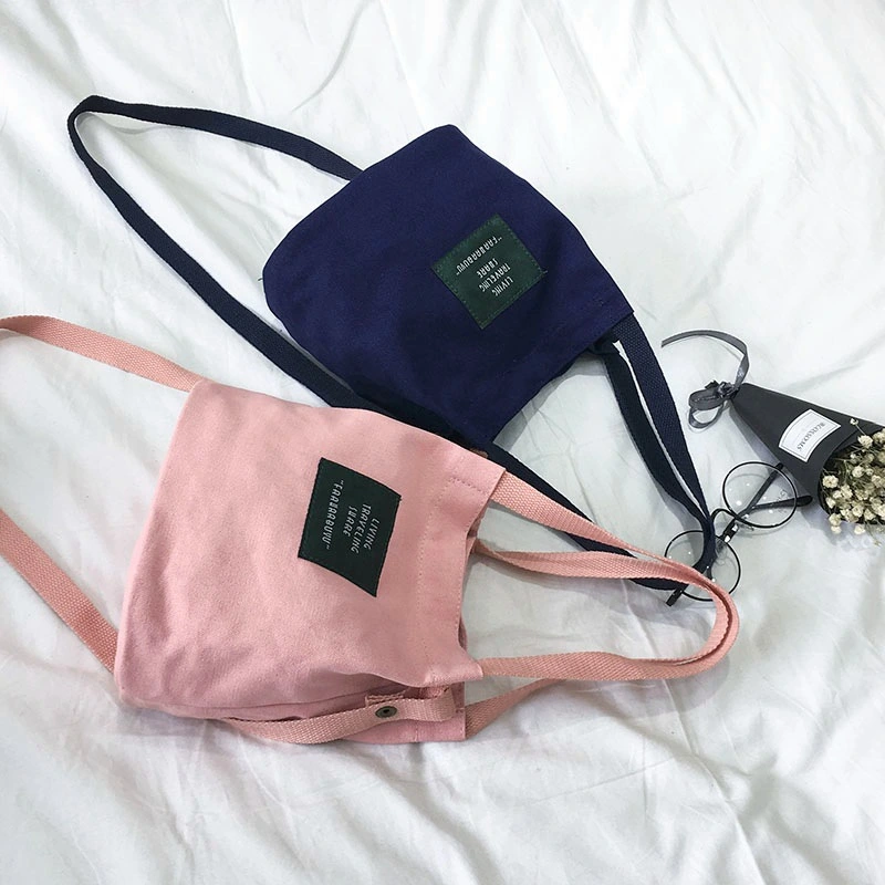 Canvas bucket pouch