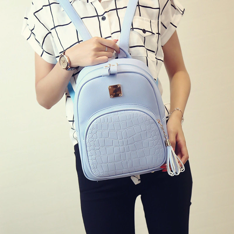 New Korean version of the backpack ladies backpack fashion embossed shoulder Messenger bag