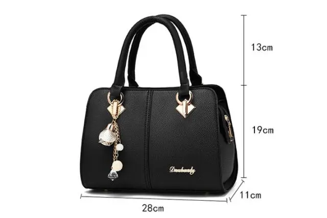 Four Seasons Versatile Fashion Stitching One-shoulder Messenger Big Bag