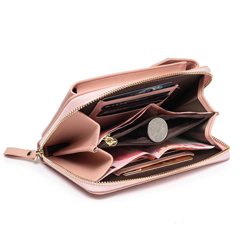 Ladies Wallet PU Long Coin Purse Mini Bag Shoulder Bag Diagonal Bag