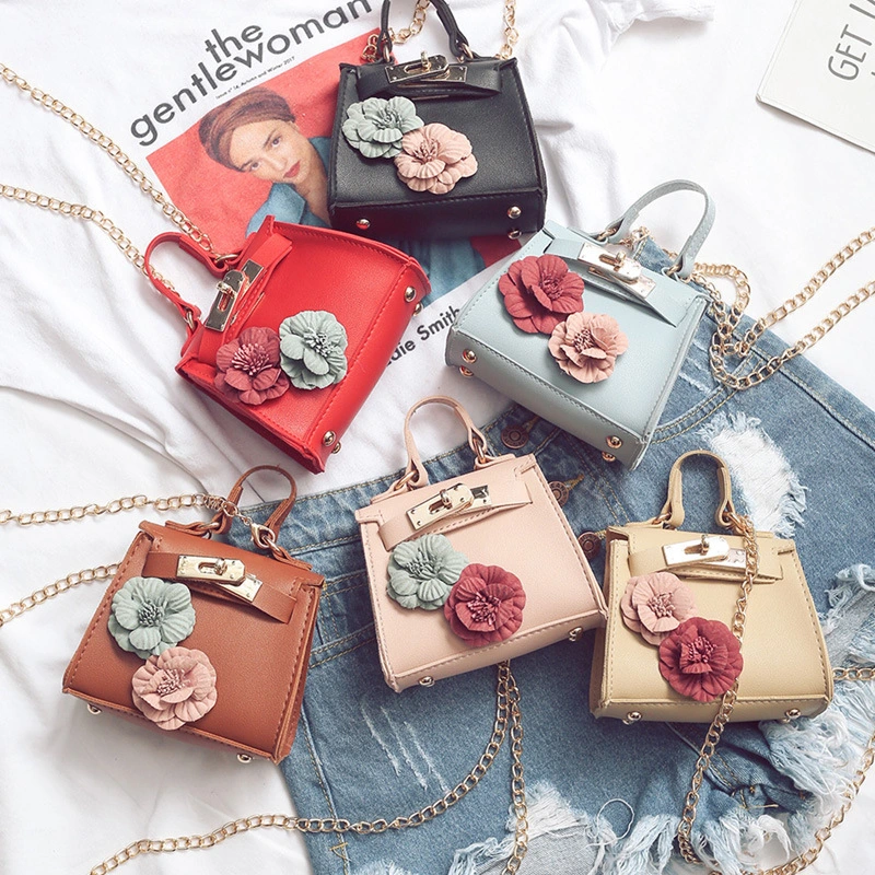 2021 new handbag children Mini palm size flowers Single Shoulder Bag Fashion Mini Bag