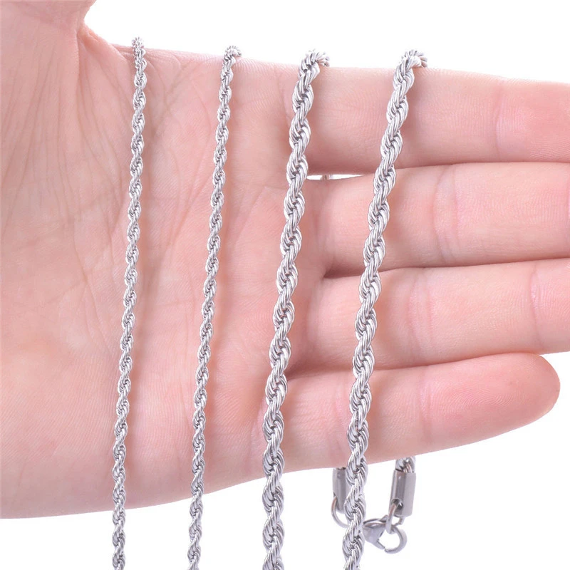 Stainless steel twist chain