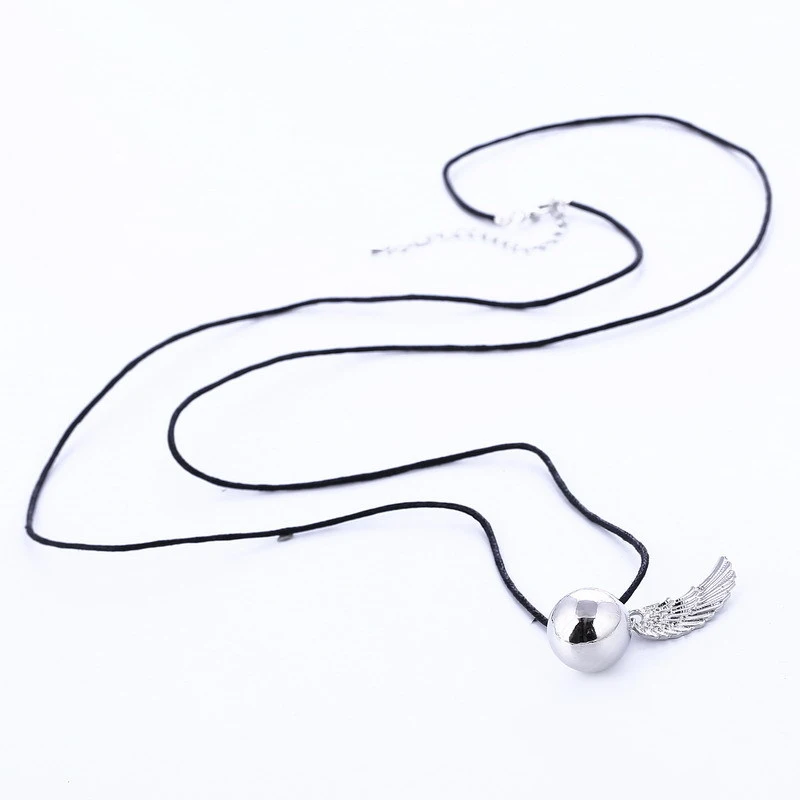 Angel wings bell necklace