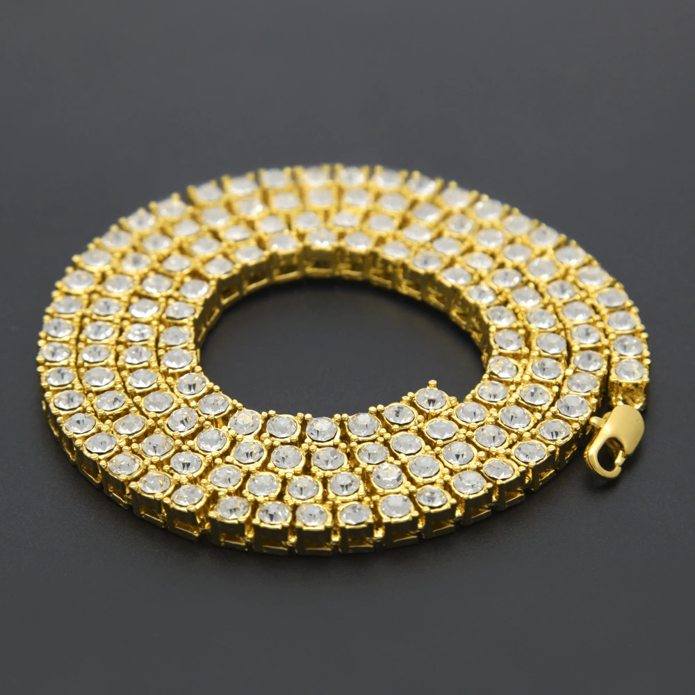 Hip Hop 1 Row Alloy Necklace