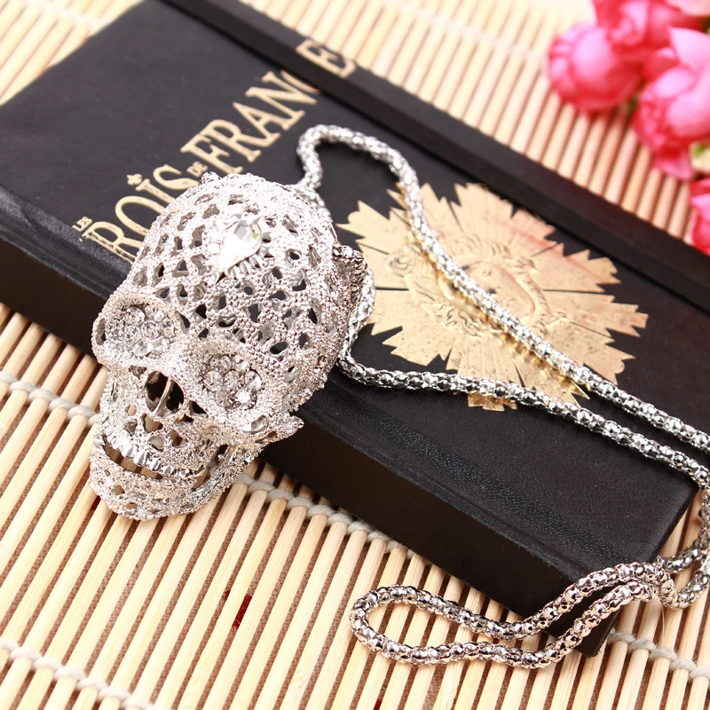 Skull Long Chain Necklace
