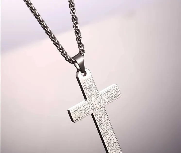 Stainless steel cross necklace