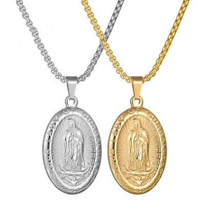 Virgin Mary necklace clavicle chain pendant