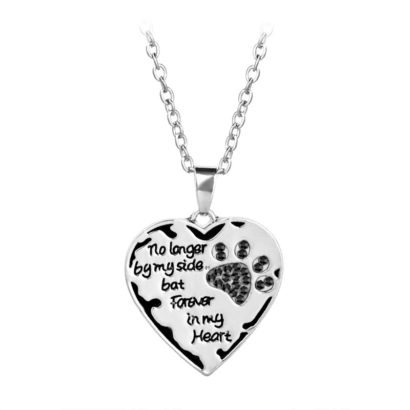 Creative Love Necklace Diamond Dog Claw Necklace