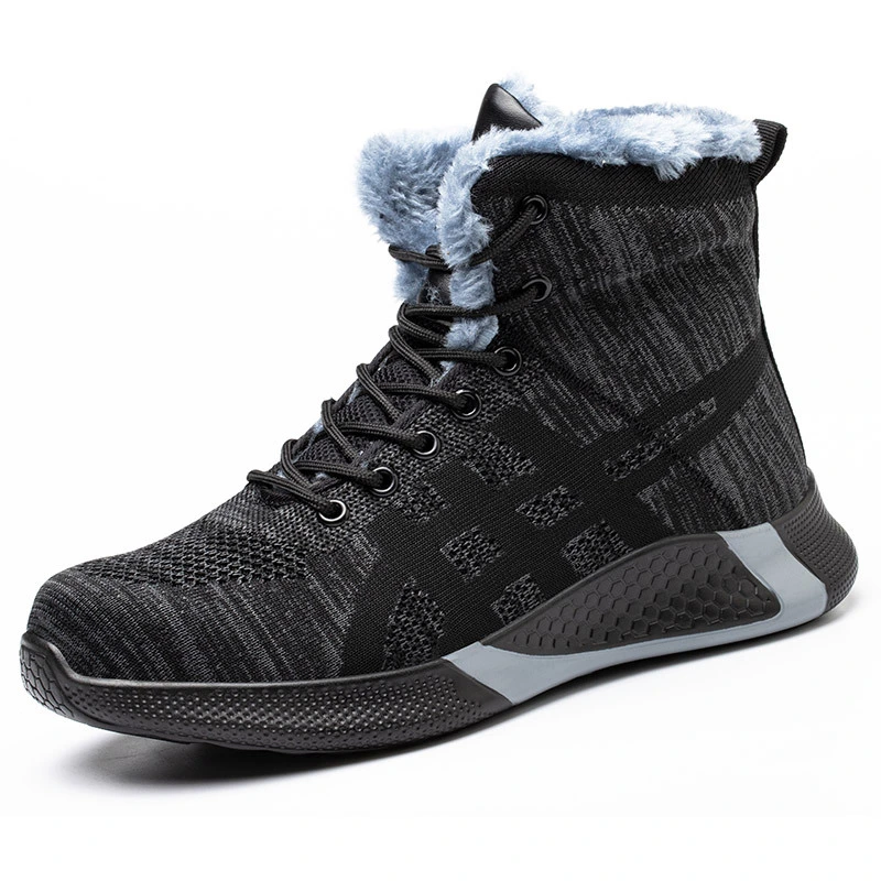 Men's Breathable Fly Woven Surface Safety Shoes