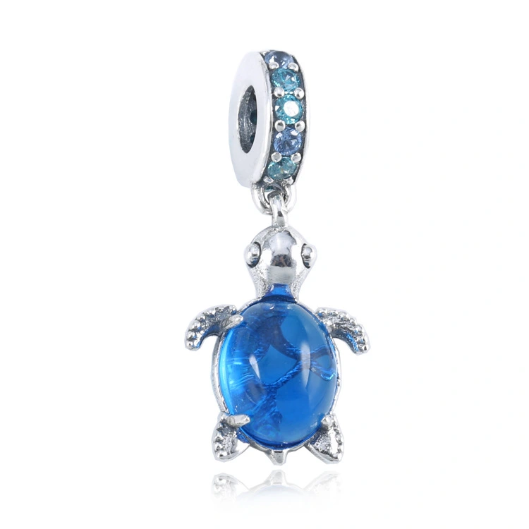 Murano glass turtle charm