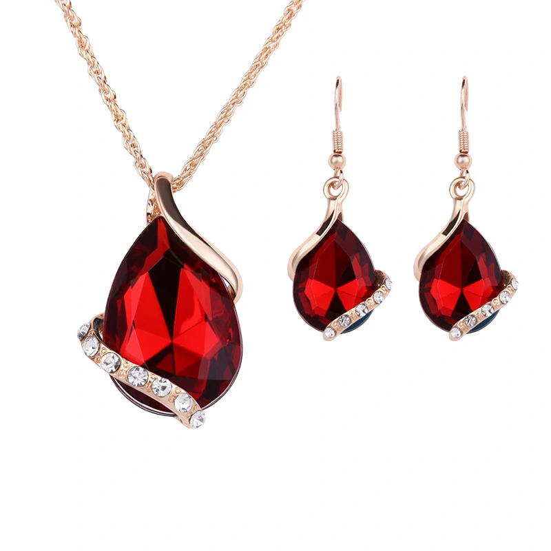 Four-piece high-end alloy earring pendant