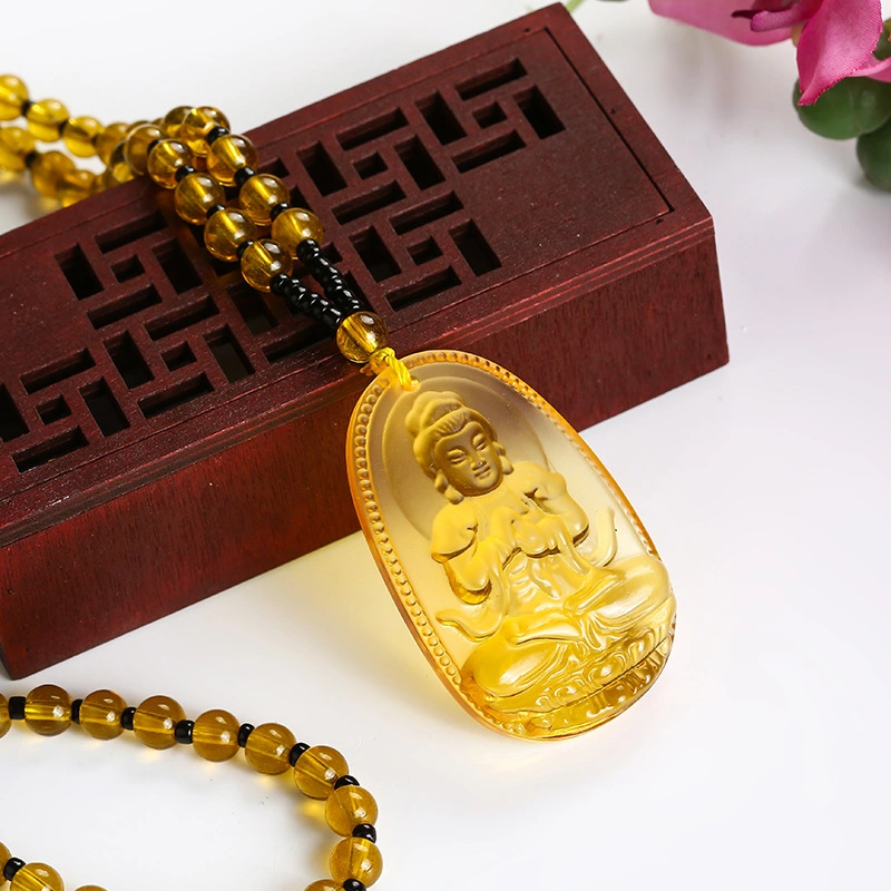 Huang Shuijing Buddha Bodhisattva Necklace Pendant eight Guardian twelve zodiac female natal Buddha jewelry