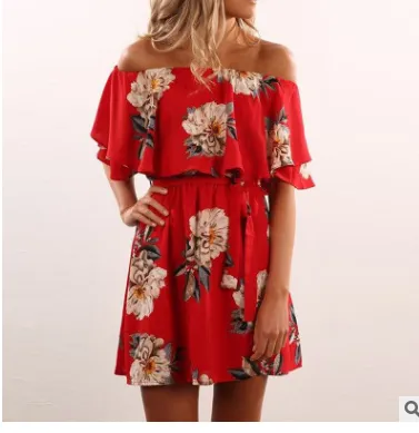 Summer new style shoulder strapless dress pocket hip group